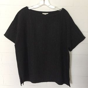 Eileen Fisher Pinstriped Top M
